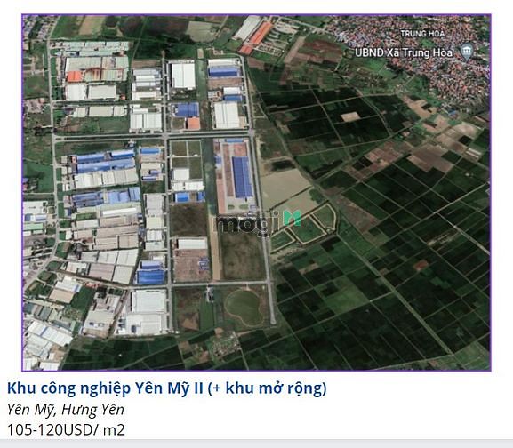 Hình ảnh Cho thuê đất trong khu công nghiệp tại tỉnh Hưng Yên