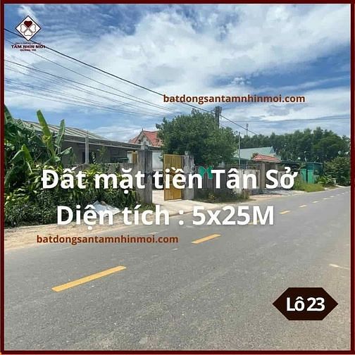 Hình ảnh Đất Mặt Tiền đường Tân Sở 125m2, Phường Đông Lương, TP Đông Hà