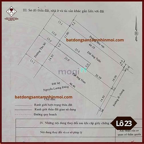 Hình ảnh Đất Mặt Tiền đường Tân Sở 125m2, Phường Đông Lương, TP Đông Hà