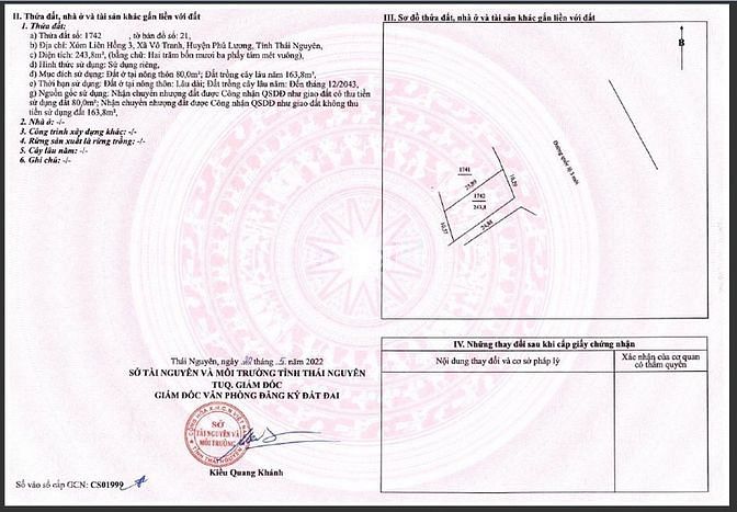 Hình ảnh Bán đất mặt đường cao tốc Vô Tranh Phú Lương