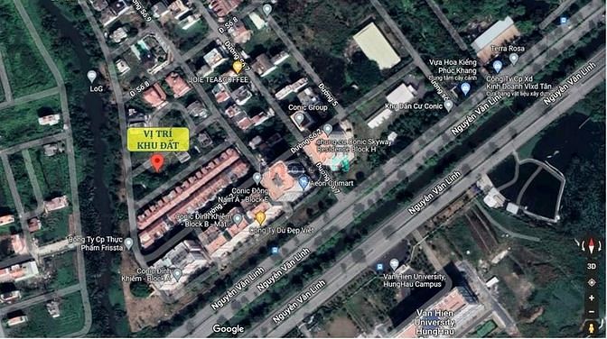 Hình ảnh Bán lô đất biệt thự 2 mặt tiền 280m2 thuộc khu dân cư Conic. SHR