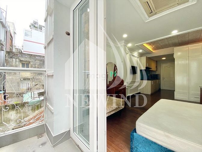 Hình ảnh CHDV Studio ở Q1, Full NT có ban công, gần Chợ Bến Thành, cầu Ông Lãnh