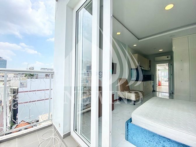 Hình ảnh CHDV Studio ở Q1, Full NT có ban công, gần Chợ Bến Thành, cầu Ông Lãnh