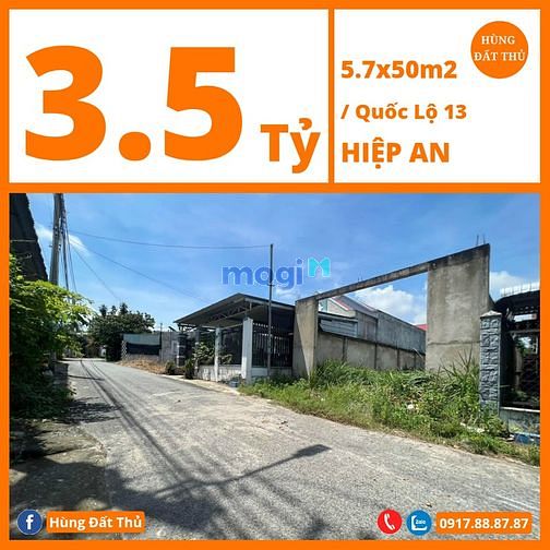 Hình ảnh Bán đất đx 6x50 cách ql 13 50m hiệp an,thủ dầu một, bình dương
