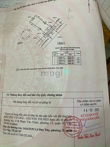 Hình ảnh Gò Vấp, Lê Đức Thọ, Lô đất 4x13m 46m2 Hẻm 3.5m, Chỉ 3.65 tỷ