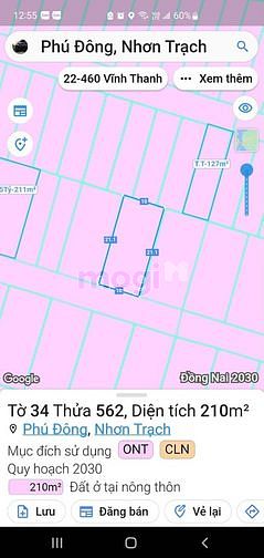 Hình ảnh Phú Đông, đất nền thổ cư đường nhựa 210m2 giá rẻ
