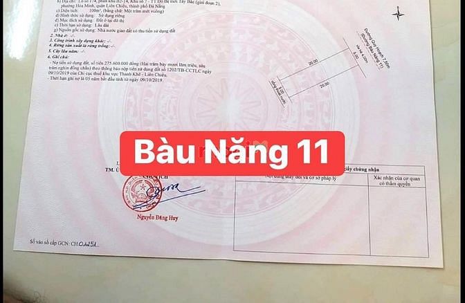 Hình ảnh Bán đất đẹp đường 7m5  Bàu Năng 11