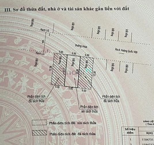 Hình ảnh Bán 3 Lô Đất Liền Kề Đường Nhựa 8M ,Hoàng Quốc Việt ,Q7