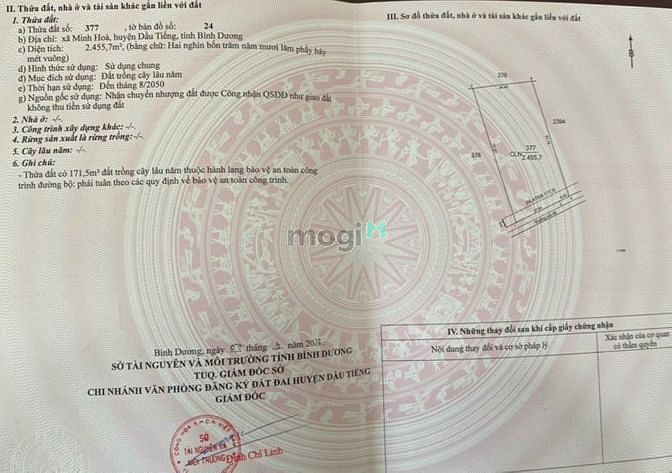 Hình ảnh Bán đất Minh Hòa, Dầu Tiếng, DT:34x77, SHR, giá 3,580 tỷ