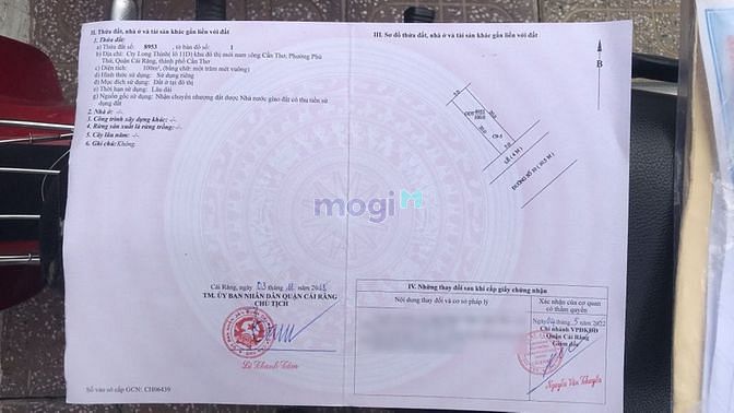 Hình ảnh 3 Nền KDC Long Thịnh,Cái Răng, CT|15x20|ĐN|2,85Tỷ|