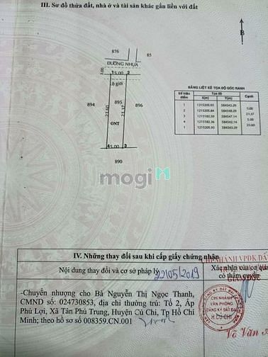Hình ảnh Đất Mb6623 phiên bản mới nhất Mặt Tiền Suối Lôi 117m2 (5x23) 1,3 ty