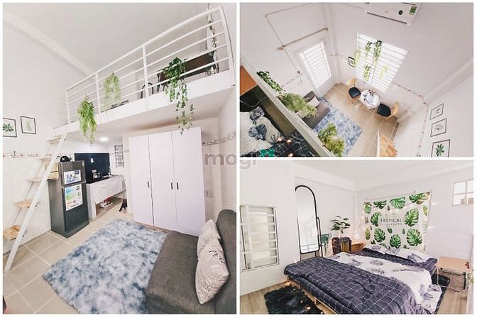 Hình ảnh Phòng Có Gác (Duplex) CV LÀNG HOA P9 FULL Nội Thất Mới Leng Keng