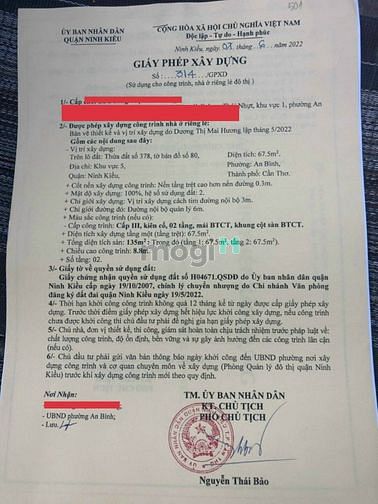 Hình ảnh Bán nền B4 kdc 3A phường An Bình quận Ninh Kiều TPCT Giá Mới 1 Tỷ 750