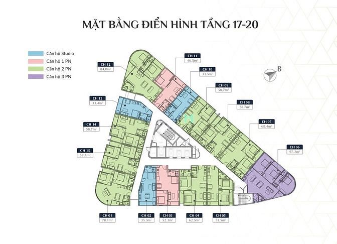 Hình ảnh Chung cư Vina2 Panorama sổ lâu dài dưới 2 tỷ căn góc 3PN 107m2