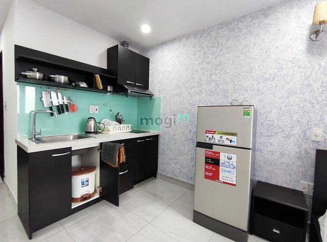 Hình ảnh CHDV 1 PN Tone Đen Trắng Full NT Gần Sân Bay Cửu Long TB