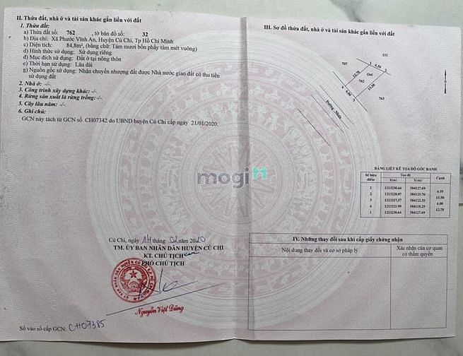 Hình ảnh Cần bán gấp lô đất thổ cưu SHR Củ Chi