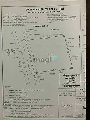 Hình ảnh Quận 12, Đất MT Xây Xưởng, Thạnh Xuân 25, KV 41x46m 1898m2, Chỉ 70 tỷ