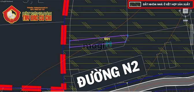 Hình ảnh Bán đất 1/ Nguyễn Thị Chiên - 222m2 - 5x45 - 219m2 thổ cư - Củ Chi