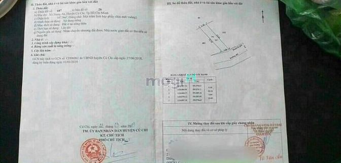 Hình ảnh Đất mặt tiền đương 461 Xã Trung An Củ Chi