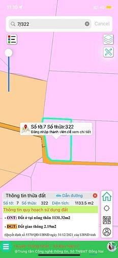 Hình ảnh Cần bán 1100m2 đất thổ cư tại thị trấn dàu giây