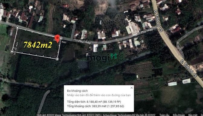 Hình ảnh Củ Chi, 2 mặt tiền đường Phú Hiệp, đất thổ DT 130x60m 7842m2.