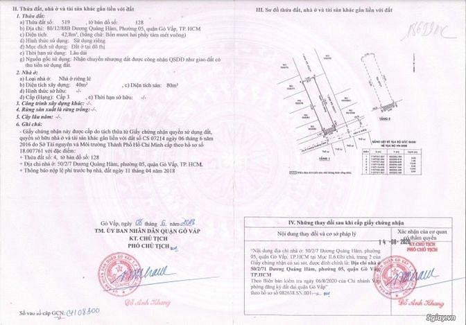 Hình ảnh Gò Vấp, Bán đất Dương Quảng Hàm, Hẻm 3m thông, DT 43m2, Chỉ 3.1 tỷ