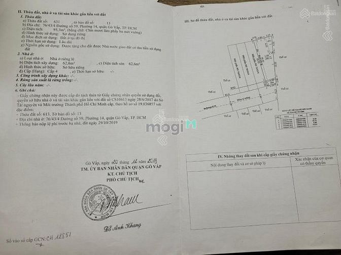 Hình ảnh Bán 4 lô đất tại Gò Vấp có sổ hồng từng nền chỉ 30tr/m2