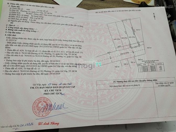Hình ảnh Bán 4 lô đất tại Gò Vấp có sổ hồng từng nền chỉ 30tr/m2