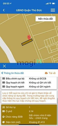 Hình ảnh Đất đẹp 82 m2 (4mx21m)  Hẻm Xe Hơi ngay sau chợ Hiệp Bình