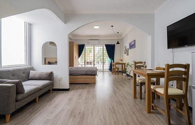 Hình ảnh Căn Hộ Q.1 Đa Kao có ban công 1PN