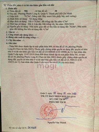 Hình ảnh Bán đất MT buôn bán đường 22 phường Phước Long B, Q9 giá 3 tỷ