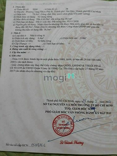 Hình ảnh Bán đất mặt tiền hẻm 175 đường 2 Đình Phong Phú , P.TNPB , Quận 9