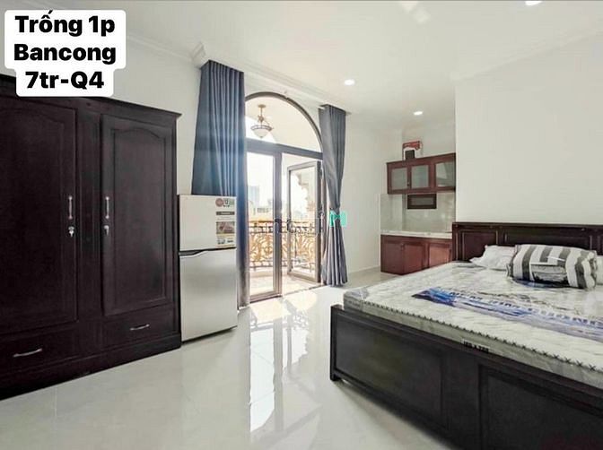 Hình ảnh 7tr hốt căn studio Ban công, 30m2, Xóm chiếu Q4