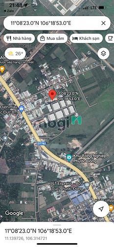 Hình ảnh Đất ngang 10m bên hông cổng KCN Phước Đông 1.2 tỷ