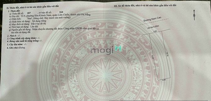 Hình ảnh Bán lô đất Mặt tiền Nam Cao Trung tâm Liên Chiểu.
