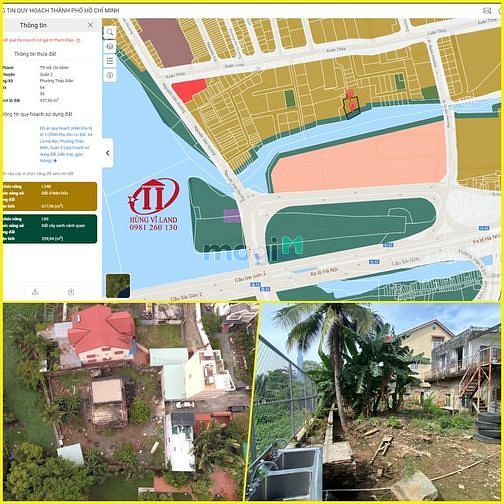 Hình ảnh BDS Hùng Vĩ Land [NC] Gía 85 tỉ lô 744 m² View Rạch đường Xuân Thủy