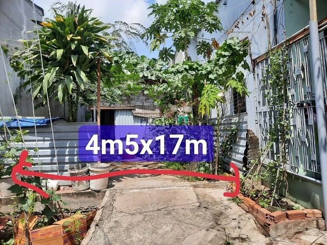 Hình ảnh BÁN NHANH! đất 71m2 (4m5x16m vuông vức) full thổ cư, Hẻm xe hơi đường