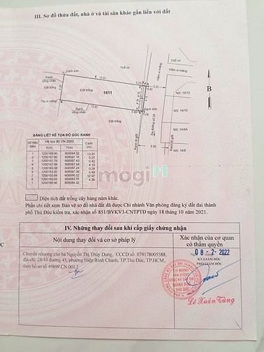 Hình ảnh BÁN GẤP! ĐẤT 58m2 4m3x13m5 hẻm 1/ đường 24 p.Linh Đông giá 3ty75 thươn