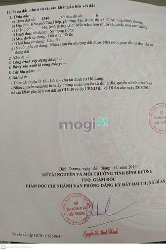 Hình ảnh Bán đất khu dân cư hố lang tân bình Dị an Bình Dương