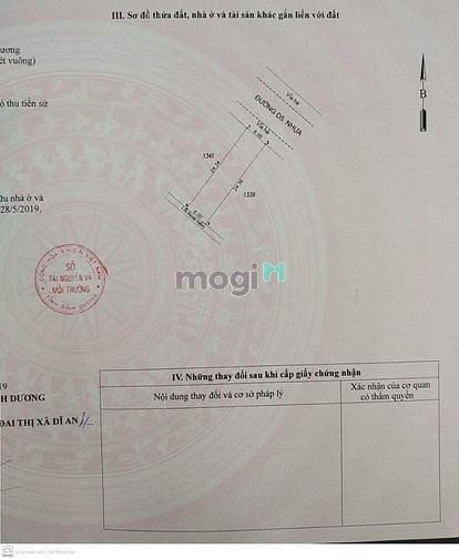 Hình ảnh Bán đất khu dân cư hố lang tân bình Dị an Bình Dương