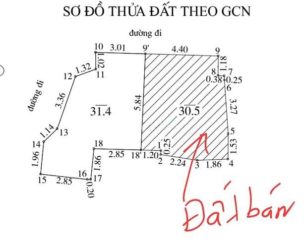 Hình ảnh Bán đất Hồng Mai, 31m2, mt 4,4m, sổ riêng, ô tô gần, 2.6 tỷ