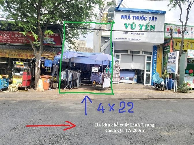 Hình ảnh Bán Đất Mặt Tiền KD Đường 4D P. Linh Xuân Thủ Đức 88.7m2- 6.9Tỷ