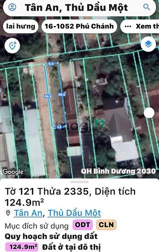 Hình ảnh Bán đất  P.Tân An, TP.TDM, DT:5.2m x 24.2m, TC60m2, SHR, 1,630 tỷ