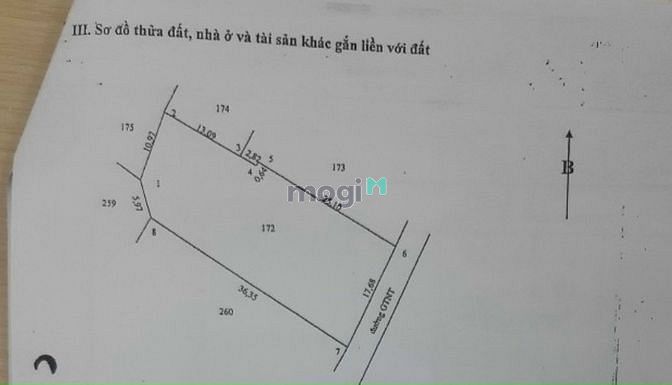 Hình ảnh Đất Bán 660m2 Full Thổ Cư cách DT833 900m Sổ Hiển Thị Đường 4m