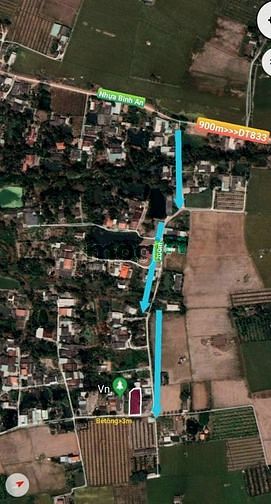 Hình ảnh Đất Bán 660m2 Full Thổ Cư cách DT833 900m Sổ Hiển Thị Đường 4m