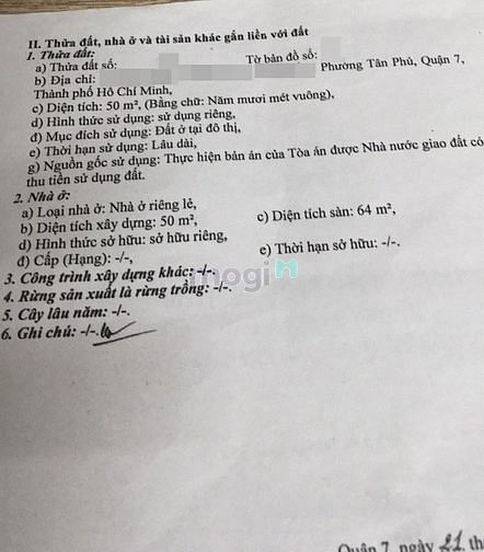 Hình ảnh Đất mặt tiền Đường số 5, chợ Tân Mỹ, P.Tân Phú