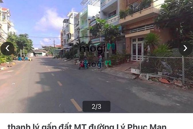 Hình ảnh thanh lý gấp đất MT đường Lý Phục Man, Q.7,Giá 2,6tỷ/90m2