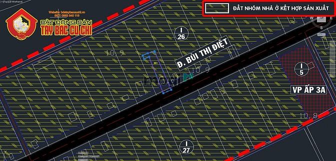 Hình ảnh Bán đất đường Bùi Thị Điệt - 574m2 - 11x53 nở hậy 16 - 209m2 thổ cư