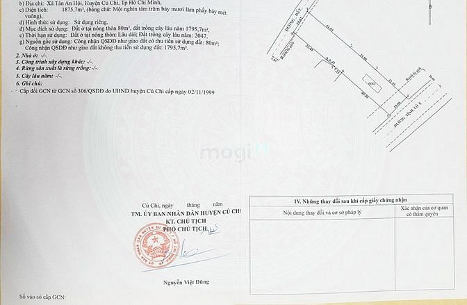 Hình ảnh Bán đất 2 mặt tiền đường Tỉnh Lộ 8 - 1875m2 - 19x100 - 80m2 thổ cư