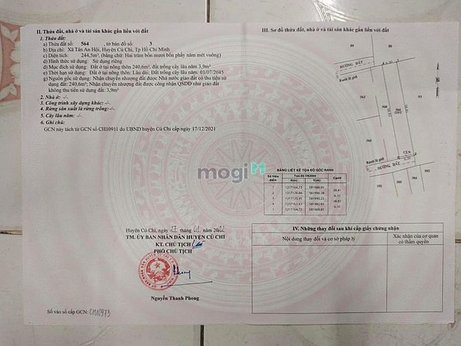 Hình ảnh Đất xã Tân An Hội , 6,3x38m full thổ , Khu dân cư hiện hữu